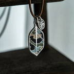 Handmade Enamel Solid 99 Sterling Silver Charm Pendant Necklace Unique Original Design Fine Silver Jewelry From Independent Jewelry Store