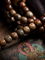 108 Beads Vintage Aged Star Moon Bodhi Seed Mala Prayer Beads Bracelet Aged Chen Seed Xingyue Bodhi Hand String Jewelry Accessory For Meditation Prayer Jewelry