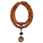 Tibetan Natural Old Material Yak Bone 108 Beads Mala Prayer Beads Original Mens Bracelet Tibetan Style Womens Rosary Yak Bone Meditation Jewelry