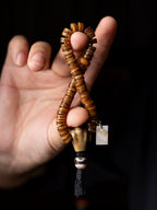 Original Tibetan Style Antique Yak Bone Beads Bracelet Traditional Tibetan Sacred Spirit Bone Handheld Mala For Hand Polishing Play Collection