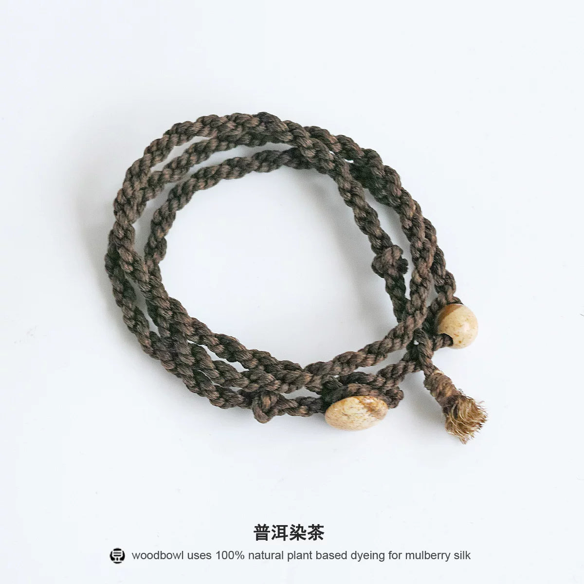 Original Handmade Natural Indigo Plant Dyed Mulberry Silk Cord Bracelet Unisex Couple Wristband Handcrafted Adjustable Silk Braid Bracelet For Men Women Lovers Matching Couple Jewelry