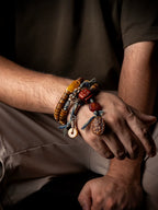 Original Handmade Tibetan Jewelry 108 Beads Old Material Yak Bone Mala Prayer Beads Bracelet Vintage Tibetan Meditation Wristband For Spiritual Practice