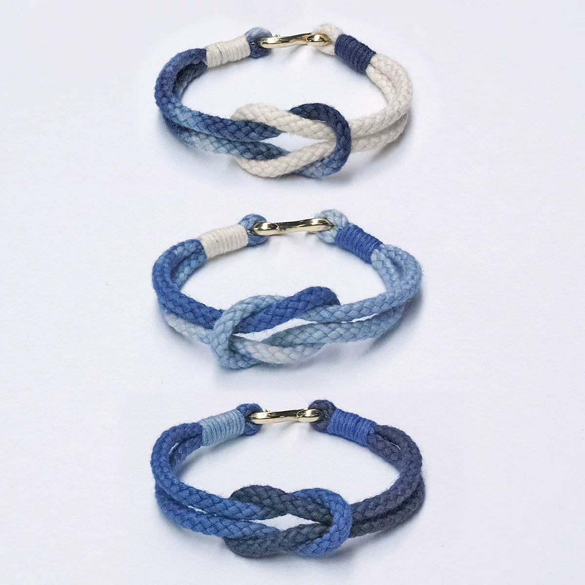 Hand Woven Cotton Linen Indigo Bracelet Set Natural Indigo Plant Dyed Retro Style Couple Bracelets Unisex Trendy Woven Cuff Bracelet Jewelry For Men And Women