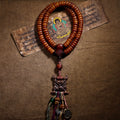 Tibetansk stil, naturligt gammelt materiale, yakokseben, 108 perler bedemala til mænd og kvinder, yakoksebenarmbånd/-halskæde med skriftspænde, håndlavede tibetanske smykker
