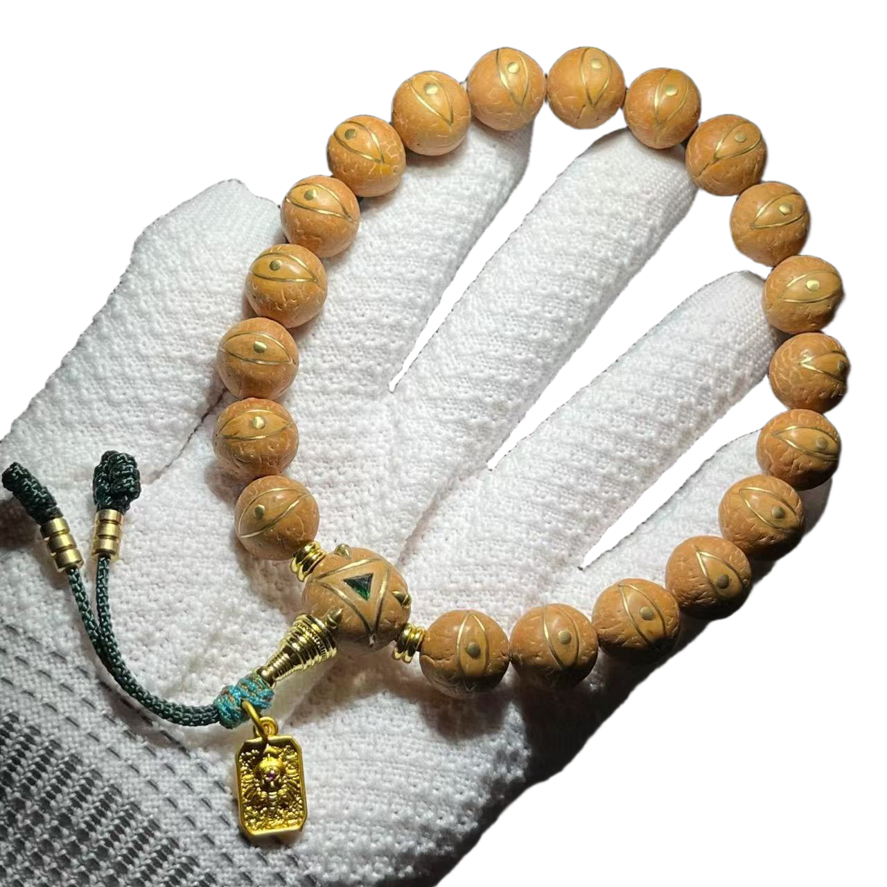 Genuine Nepalese Phoenix Eye Bodhi Bracelet Original Seed Inlaid Faro Eye Dragon Claw Handheld Wenwan Rosary Bead Factory Direct Sales