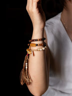 Original Tibetan Style Design Old Material Xingyue Bodhi Seed Aged Seed Buddha Beads Bracelet Unisex Accessory Wristband for Daily Wear Meditation Jewelry Gift