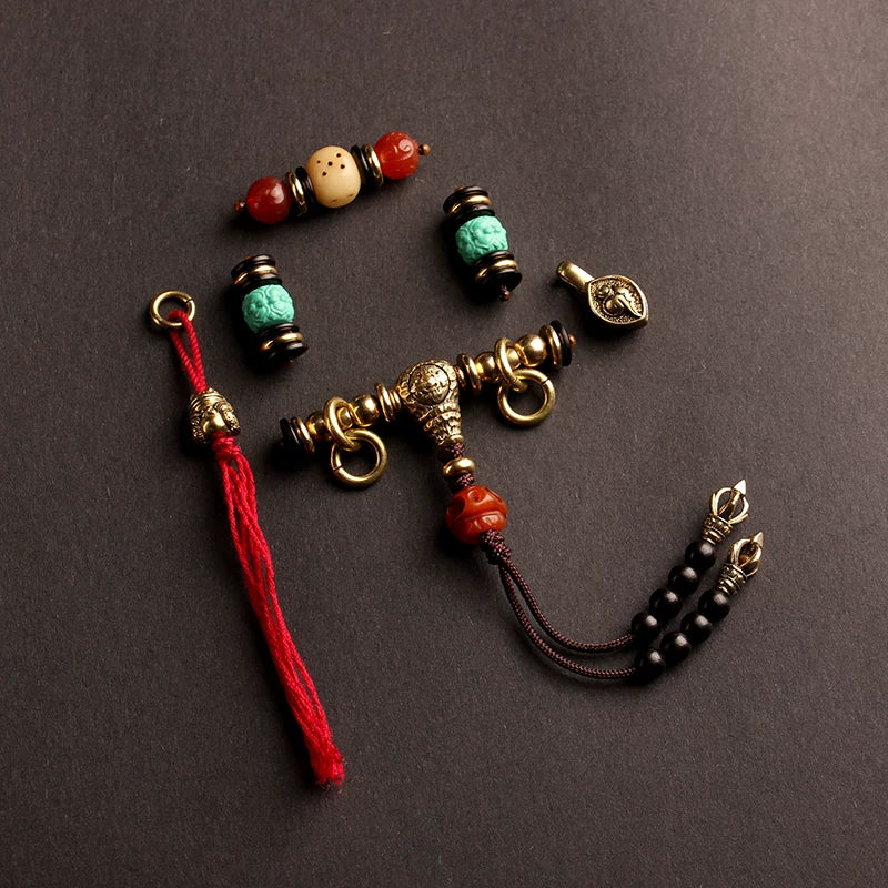 Tibetan Wenwan 108 Buddha Beads Accessories Set Bead Separator Tee Full Set of DIY King Kong Star Moon Passion Seed Accessories