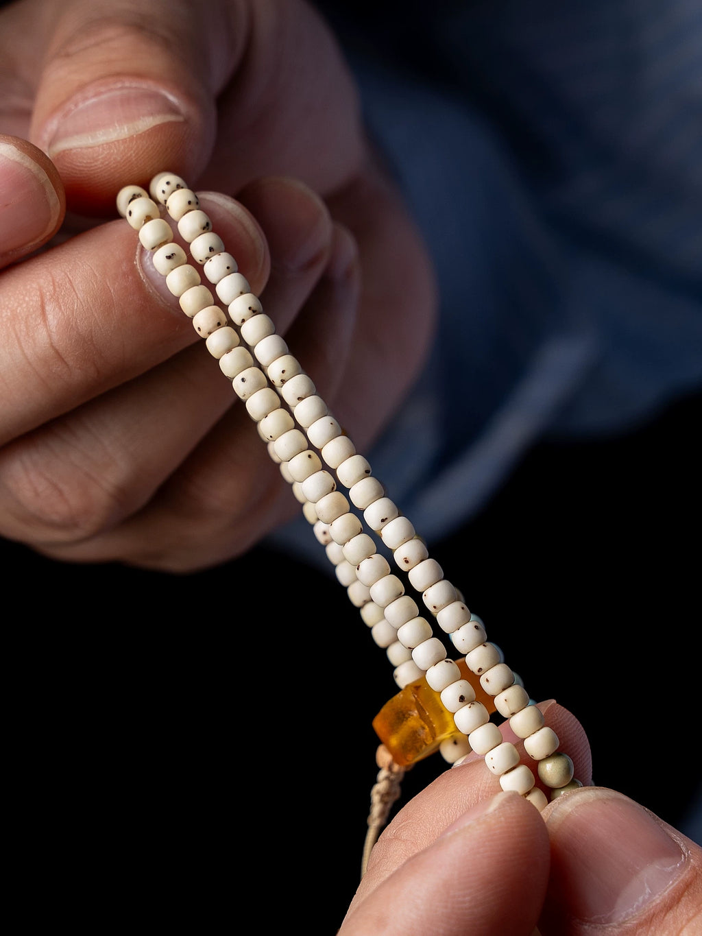 108 Beads Natural Star-Moon Bodhi Buddhist Prayer Beads Mala Bracelet Mens Hand String With Decorative Accessories For Meditation Spiritual Practice