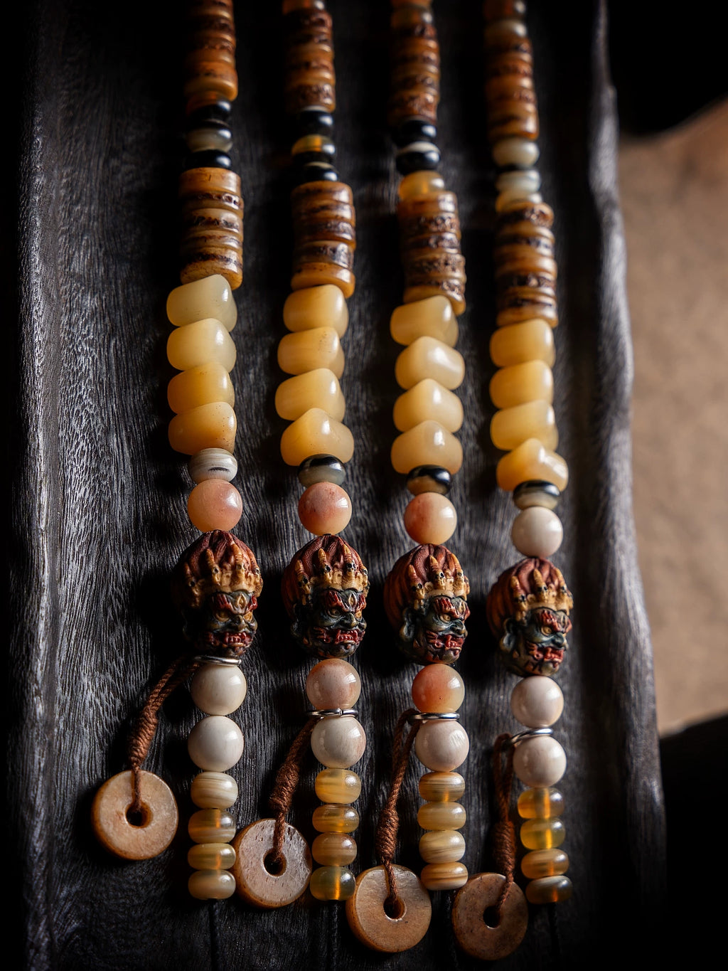 Håndlavet Originalt Design Naturlig Yakben Kamelben Duobao Benarmbånd Autentisk Tibetansk Stil Bønneperlearmbånd Til Åndelig Meditation