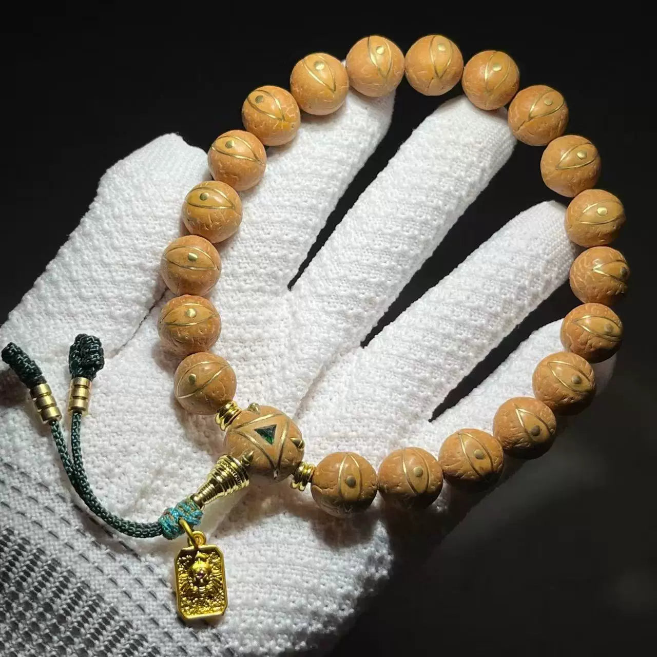 Genuine Nepalese Phoenix Eye Bodhi Bracelet Original Seed Inlaid Faro Eye Dragon Claw Handheld Wenwan Rosary Bead Factory Direct Sales