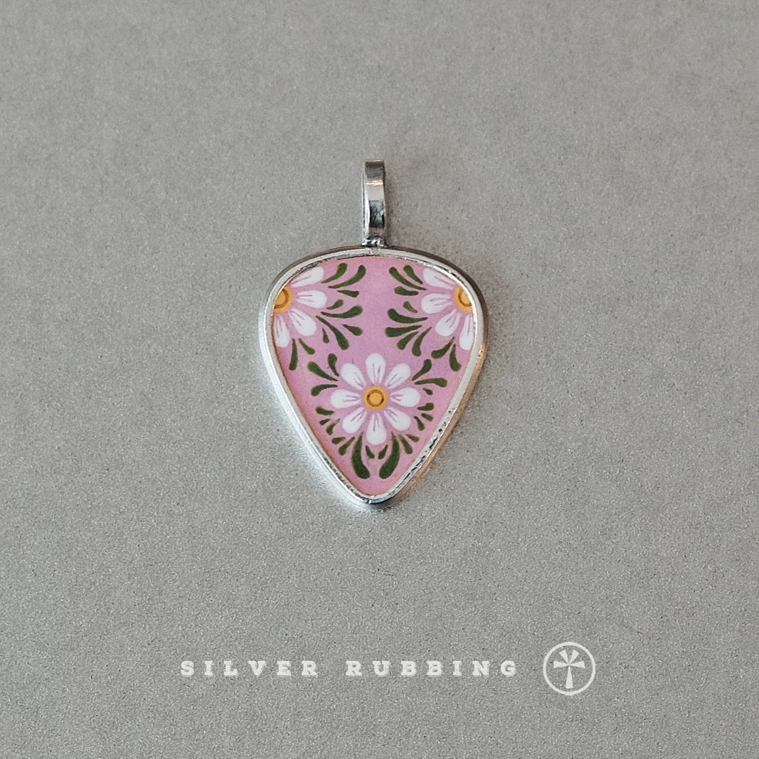 Handmade Original Enamel Pendant Necklace 999 Sterling Silver Charm Jewelry Unique Niche Design Silver Jewelry From Independent Designer Jewelry Store