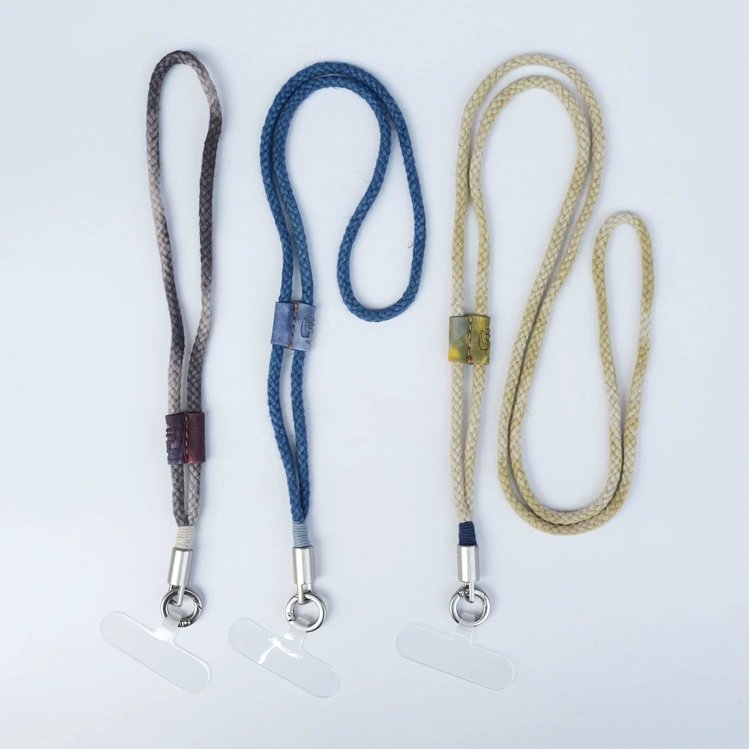 Original Design Natural Plant Dyed Linen Cotton Hand Woven Phone Lanyard Adjustable Crossbody Neck Phone Strap Multifunctional Compatible with Camera Long Lasting Durable Versatile Strap