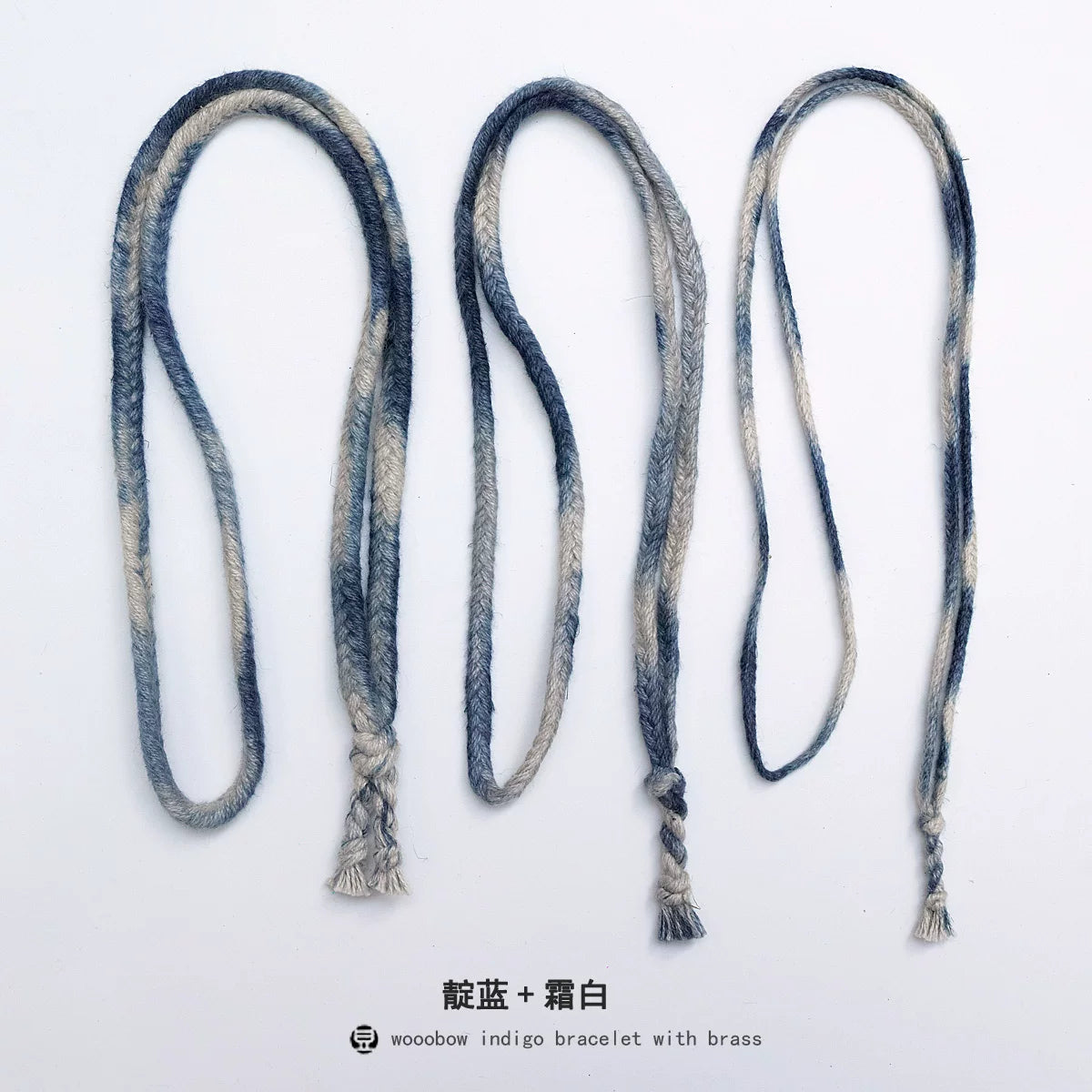 Handmade Plant Dyed Cotton Linen Five Strand Braid Pull Over Necklace Original Design Unisex Sweater Chain Bohemian Style Daily Wear Neck Rope For Men And Women