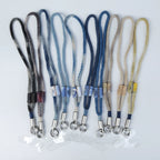 Original Design Natural Plant Dyed Linen Cotton Hand Woven Phone Lanyard Adjustable Crossbody Neck Phone Strap Multifunctional Compatible with Camera Long Lasting Durable Versatile Strap