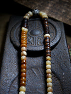 Natural Yak Bone Camel Bone Multi Treasure Beads Bracelet Tibetan Style Multi Circle Ethnic Bracelet Unisex Handmade Ethnic Jewelry For Men Women Daily Wear and Collection