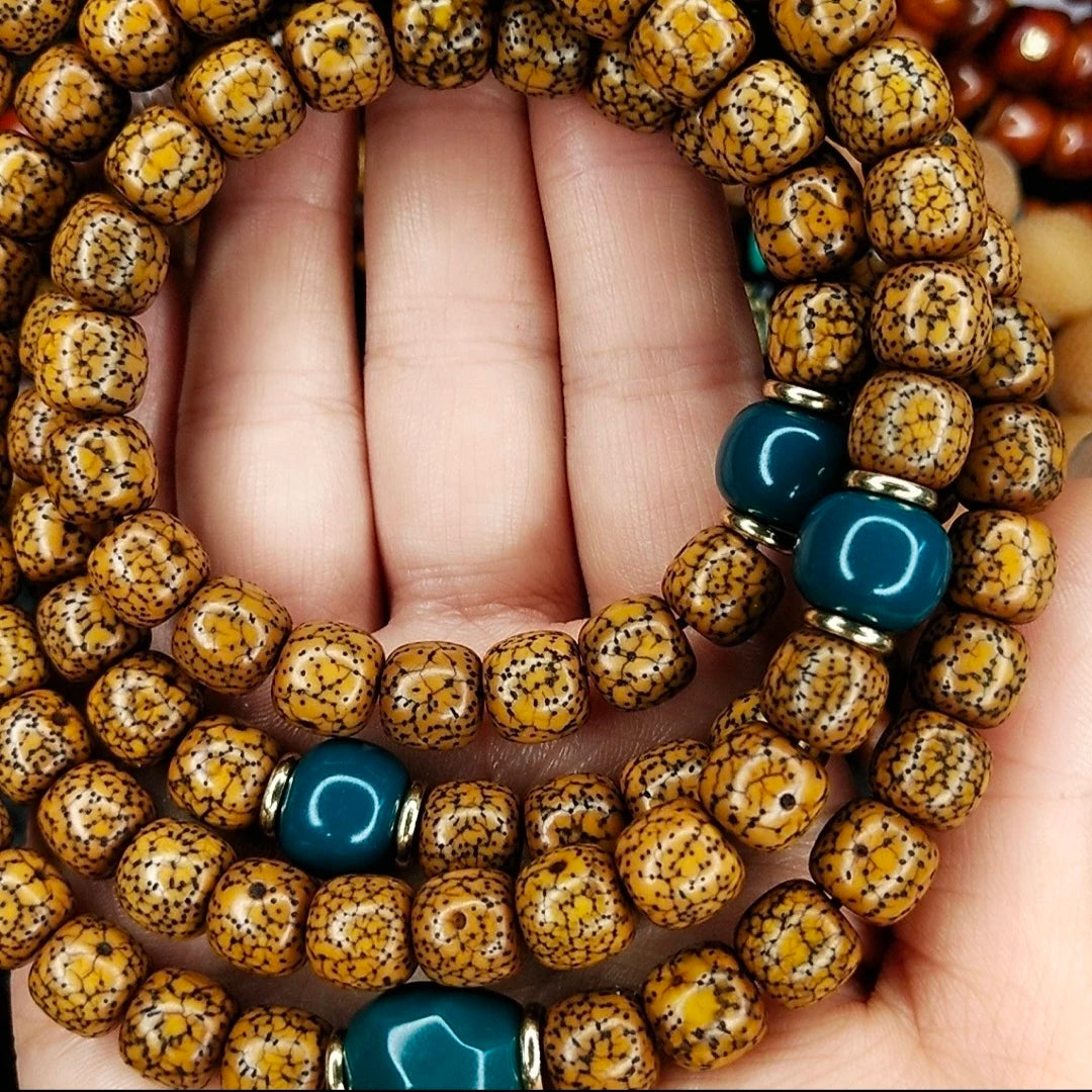 Xingyue Bodhi 108 bot manipulation old opening pattern old bucket bead neck hanging (about 10 times 9)