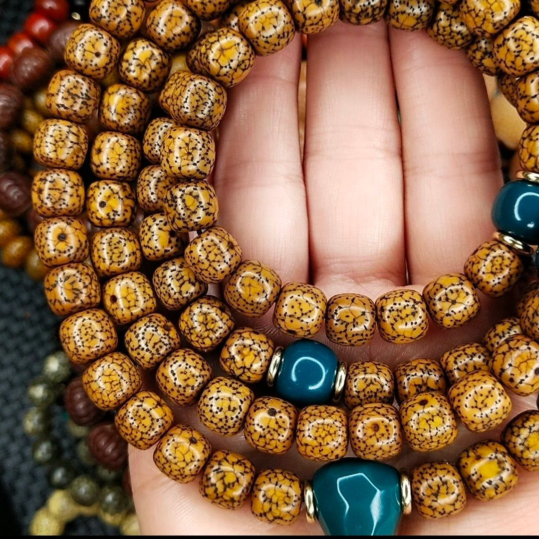 Xingyue Bodhi 108 bot manipulation old opening pattern old bucket bead neck hanging (about 10 times 9)