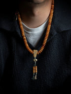 108 stykker gamle tibetanske naturlige yak-knogle bedekranse Mala armbånd mænd armbånd til daglig brug håndholdt buddhistisk Mala yak-knogle smykker