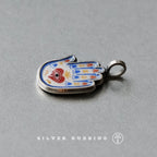 Original Handmade Niche Painted Enamel Pendant Charm Necklace 99 Solid Sterling Silver Fine Silver Jewelry For Women From Boutique Jewelry Store