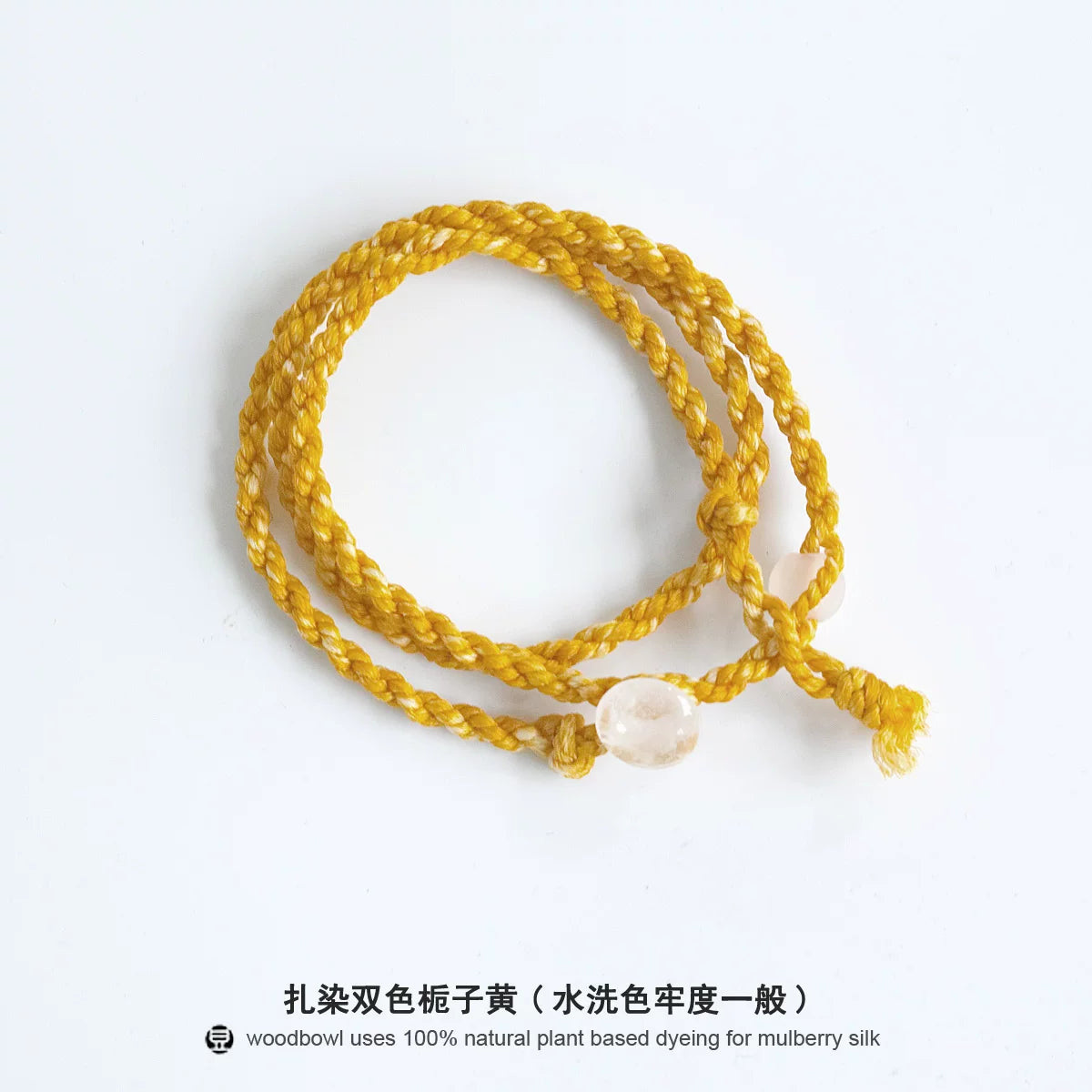 Original Handmade Natural Indigo Plant Dyed Mulberry Silk Cord Bracelet Unisex Couple Wristband Handcrafted Adjustable Silk Braid Bracelet For Men Women Lovers Matching Couple Jewelry