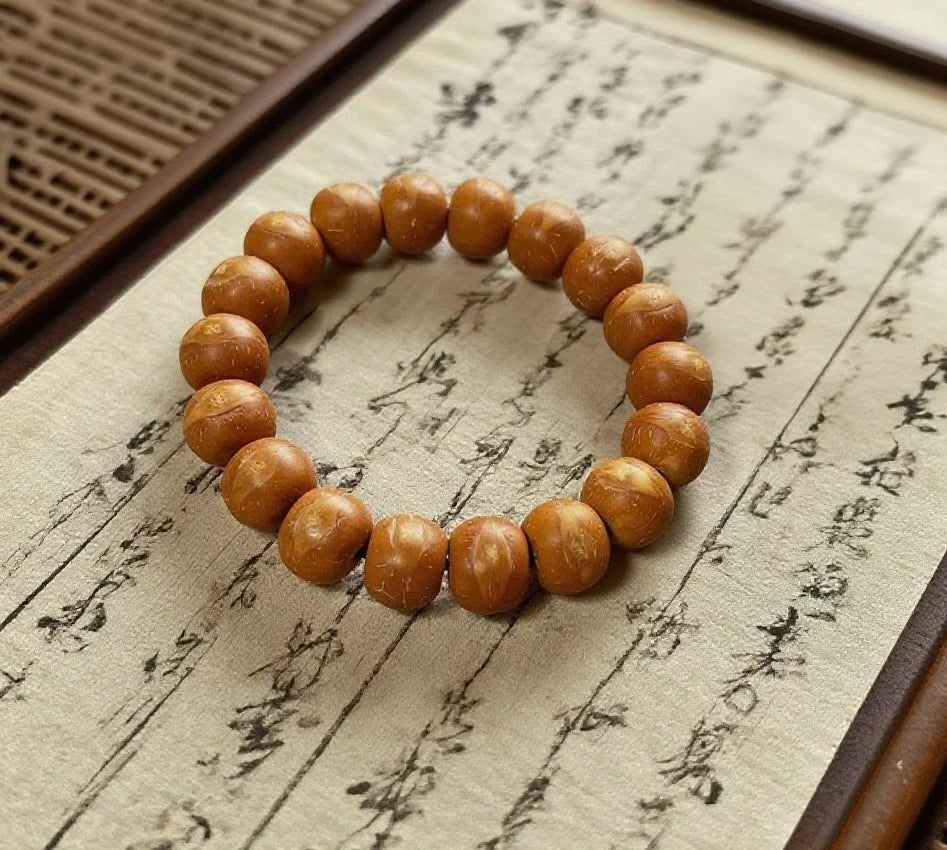 Natural Nepalese Tibetan phoenix eye light bead Bodhi bracelet, original ecological hand-polished, not leaking