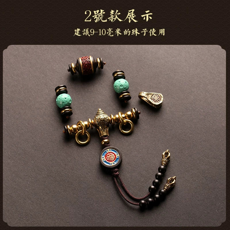 Tibetan Wenwan 108 Buddha Beads Accessories Set Bead Separator Tee Full Set of DIY King Kong Star Moon Passion Seed Accessories