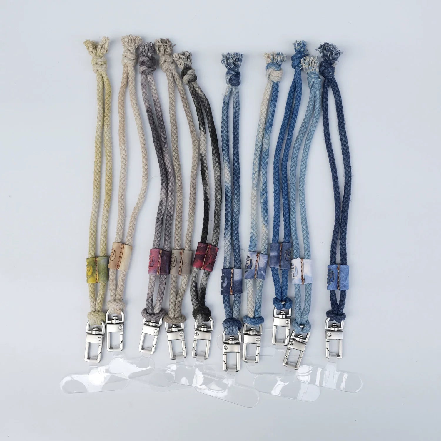 Original Design Natural Plant Dyed Linen Cotton Hand Woven Phone Lanyard Adjustable Crossbody Neck Phone Strap Multifunctional Compatible with Camera Long Lasting Durable Versatile Strap