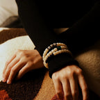 Original Design Natural Aged Bodhi Root Bracelet for Men and Women Multi layer Buddhist Beads Bracelet with Agate Beads Handmade Meditation Wrist Accessory Multiple Circles Prayer Mala