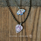 Handmade Original Enamel Pendant Necklace 999 Sterling Silver Charm Jewelry Unique Niche Design Silver Jewelry From Independent Designer Jewelry Store