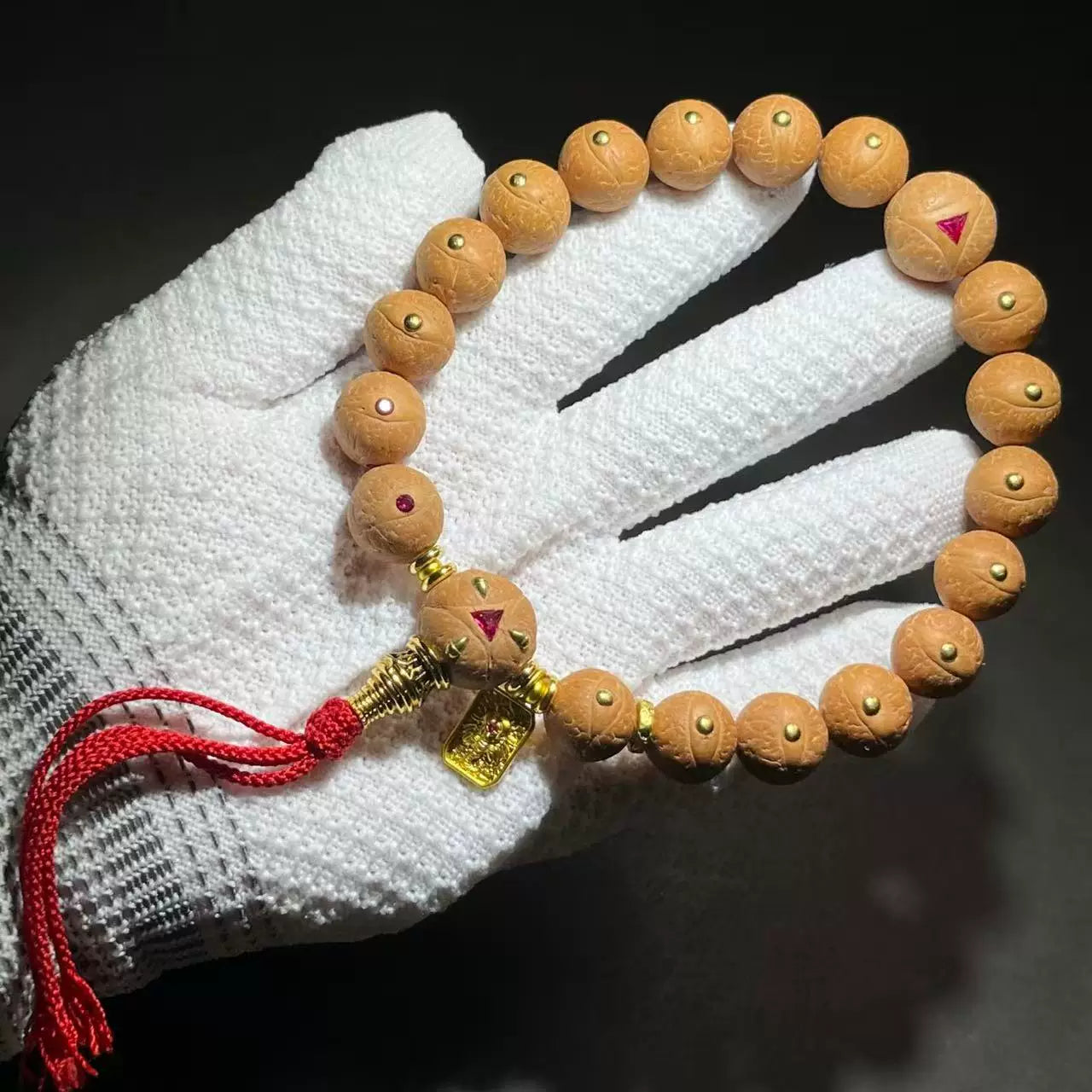 Genuine Nepalese Phoenix Eye Bodhi Bracelet Original Seed Inlaid Faro Eye Dragon Claw Handheld Wenwan Rosary Bead Factory Direct Sales