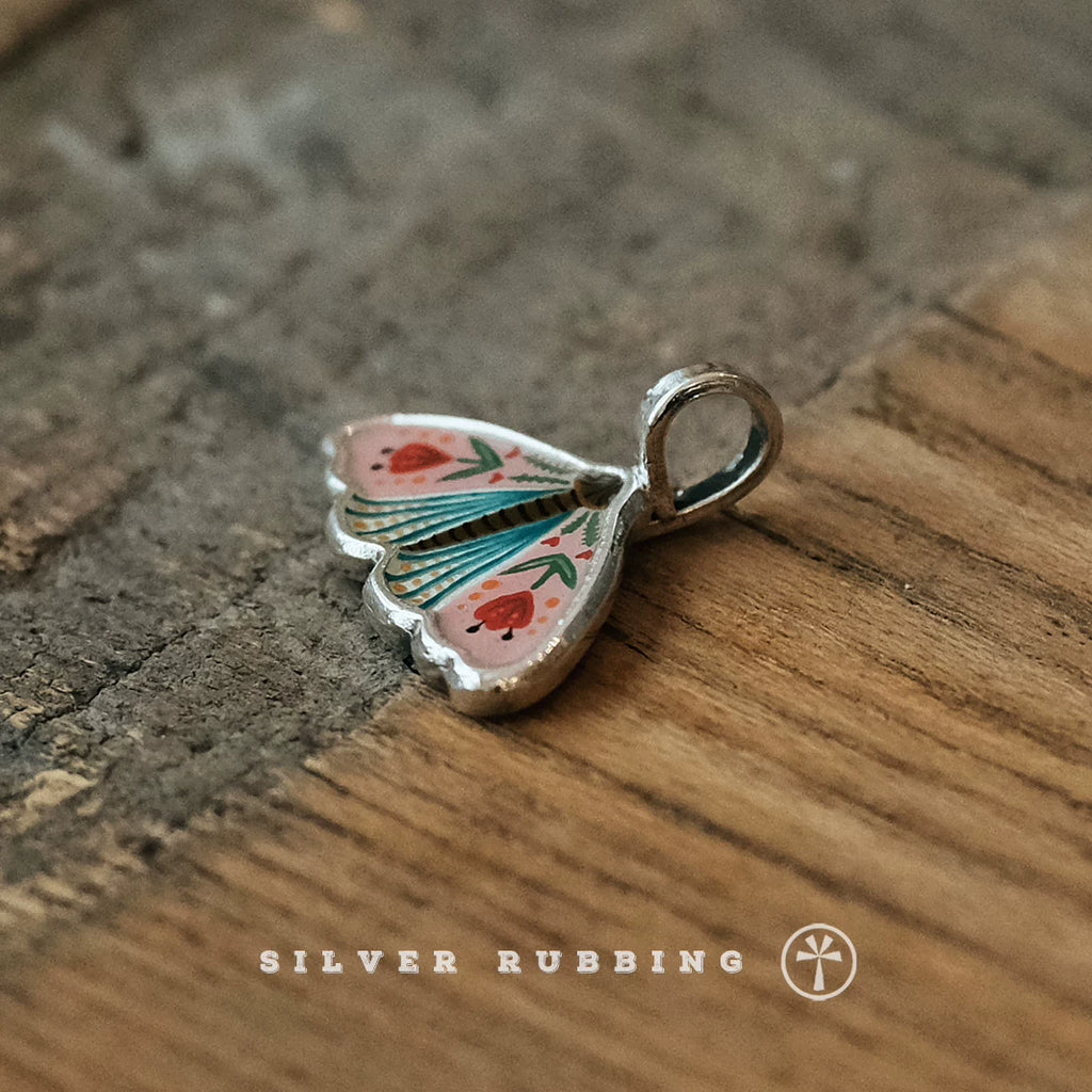Original Handmade Enamel Pendant Necklace 99 Pure Silver Unique Niche Handcrafted Jewelry For Women Independent Design Pure Silver Fine Necklace