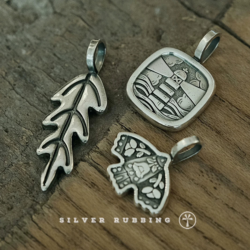 Original Handmade 999 Pure Silver Oak Leaf Pendant Vintage Artistic Silver Necklace Independent Original Design Retro Literary Jewelry for Women
