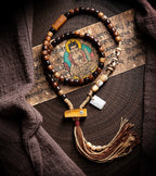 Original Tibetan Style Design Old Material Xingyue Bodhi Seed Aged Seed Buddha Beads Bracelet Unisex Accessory Wristband for Daily Wear Meditation Jewelry Gift