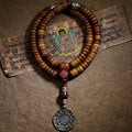 108 Beads Tibetan Mala Prayer Beads Old Stock Natural Tibet Yak Bone Handcrafted Bracelet Necklace Unisex Tibetan Style Yak Bone Spiritual Meditation Jewelry
