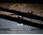 Traditional Inherited Tibetan Aged Yak Bone 108 Count Gaga Mala Prayer Beads Bracelet For Men Buddhist Meditation Daily Prayer Accessory
