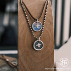Independent Original Handmade Enamel Plant Charm Pendant Necklace 99 Solid Sterling Silver Fine Silver Jewelry For Daily Wear