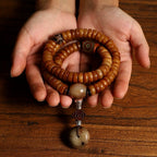 Tibetan Natural Old Material Yak Bone 108 Beads Mala Prayer Beads Original Mens Bracelet Tibetan Style Womens Rosary Yak Bone Meditation Jewelry
