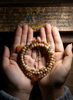 108 Beads Jadeified Dragon Spine Bodhi Mala Beads Multi Treasure Hand String Buddhist Prayer Rosary For Meditation Yoga Spiritual Practice Handmade Ethnic Style Jewelry