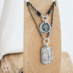 Handmade Original Independent Sterling Silver Charm Necklace Summer Woven Wax Cord Necklace for Women Fashion Silver Jewelry from Jewelry Store
