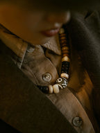 Natural Yak Bone Camel Bone Multi Treasure Beads Bracelet Tibetan Style Multi Circle Ethnic Bracelet Unisex Handmade Ethnic Jewelry For Men Women Daily Wear and Collection