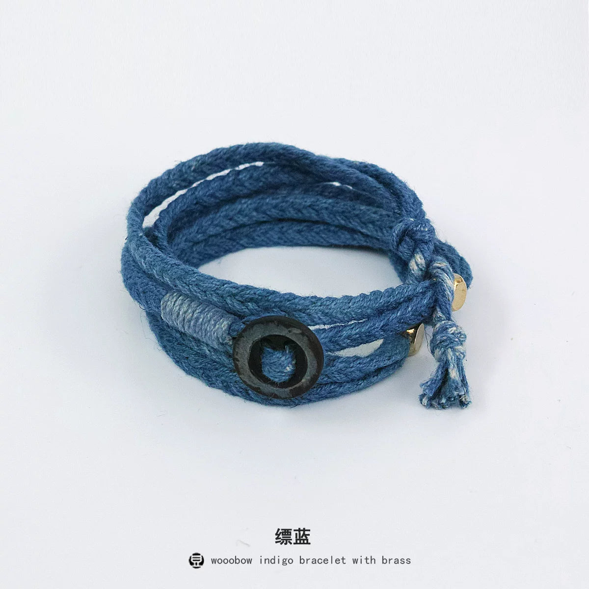 Handmade Original Five Strand Braided Bracelet Pure Silver Indigo Dyed Cotton Linen Couple Wristband Unisex Hand Braided Rope Bracelet Handcrafted Blue Dyed Fashion Adjustable Jewelry for Men and Women