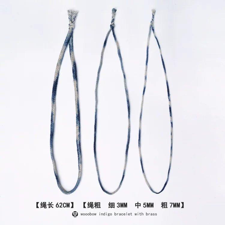 Handmade Plant Dyed Cotton Linen Five Strand Braid Pull Over Necklace Original Design Unisex Sweater Chain Bohemian Style Daily Wear Neck Rope For Men And Women
