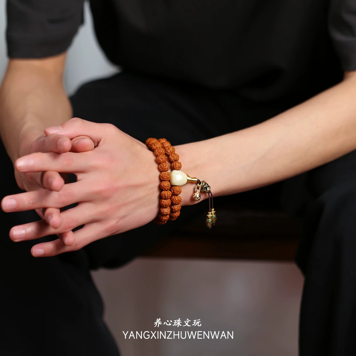 Little Diamond Bodhi Child Bracelet Essence Five-petaled Buddha Bead Bracelet Wenwan Accessories Plate Play Rosary Nepalese Raw Seed