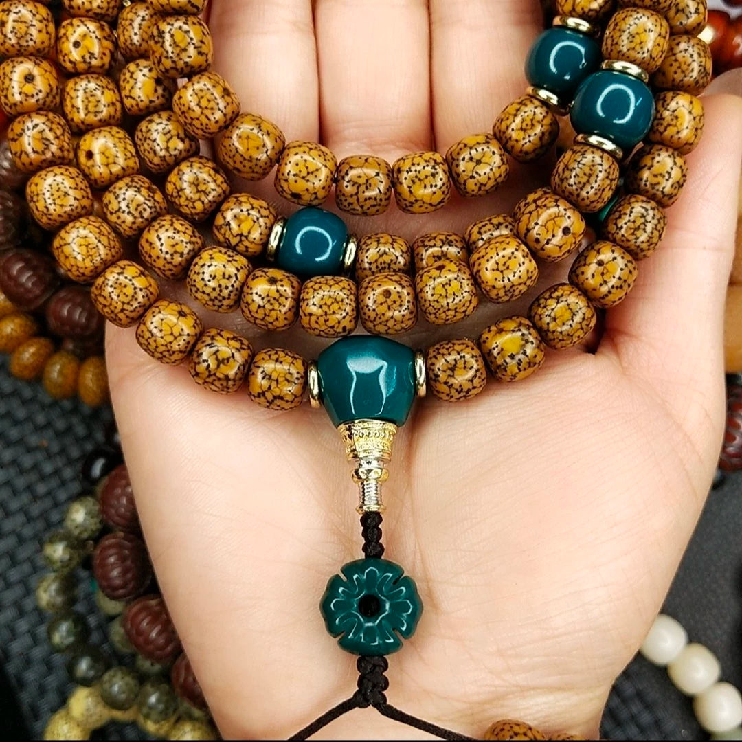 Xingyue Bodhi 108 bot manipulation old opening pattern old bucket bead neck hanging (about 10 times 9)
