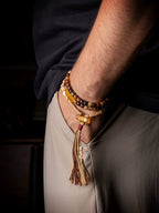 Original Tibetan Style Design Old Material Xingyue Bodhi Seed Aged Seed Buddha Beads Bracelet Unisex Accessory Wristband for Daily Wear Meditation Jewelry Gift