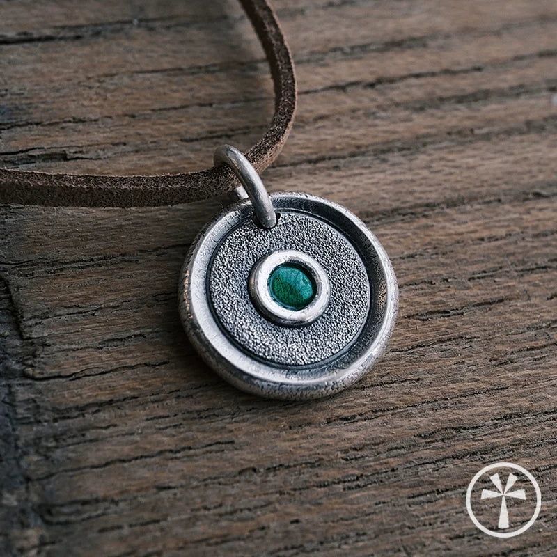 Handmade 99 Pure Sterling Silver Enamel Silver Coin Charm Necklace Original Independent Design Fine Silver Jewelry From Trusted Jewelry Store
