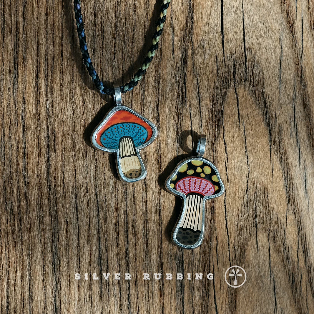 Original Handmade Unique Enamel Painting Pendant 999 Pure Silver Necklace Handcrafted Independent Design Minimalist Fine Silver Jewelry For Women Everyday Wear And Special Gif