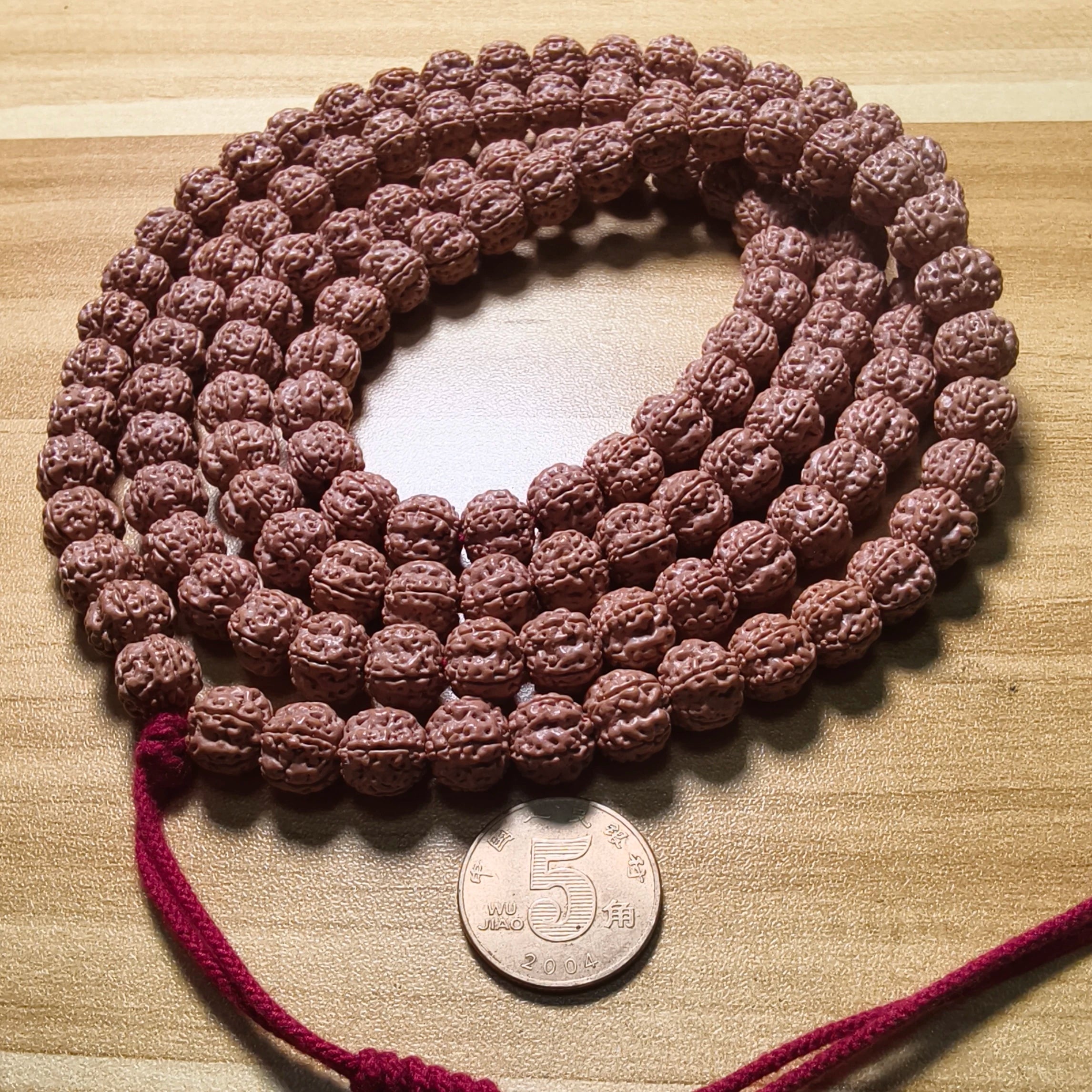 Graduation level Red skin burst meat Plum blossom king Little King Kong original seed Bodhi seeds 108 Wenwan handheld Buddha beads