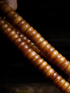 108 Count Natural Old Material Tibetan Yak Bone Prayer Mala Mens Bracelet Handcrafted Tibetan Yak Bone Beaded Rosary Wristband