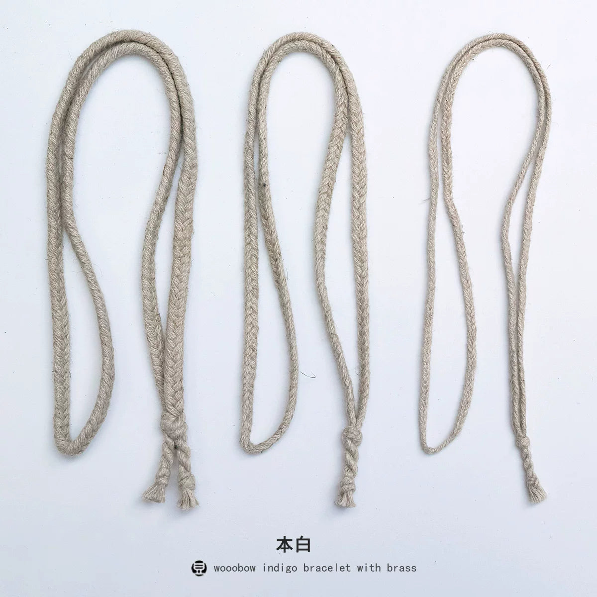 Handmade Plant Dyed Cotton Linen Five Strand Braid Pull Over Necklace Original Design Unisex Sweater Chain Bohemian Style Daily Wear Neck Rope For Men And Women